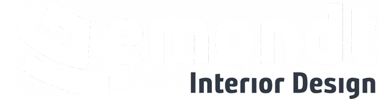 Logo Emondt Interior Design - wit-blauw